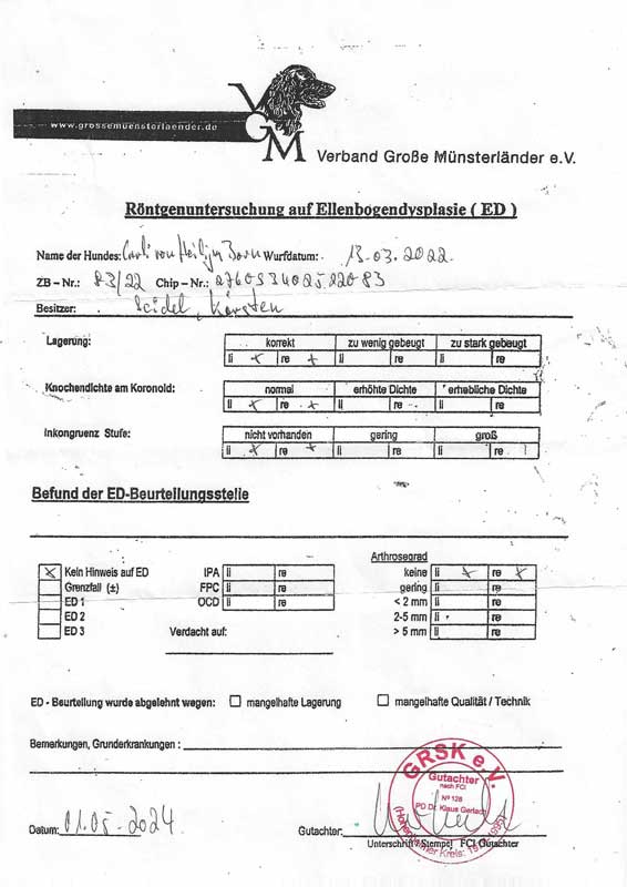 Cali von Heiligen Born ED